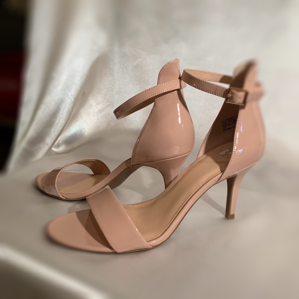 BP Strappy Heels Beige